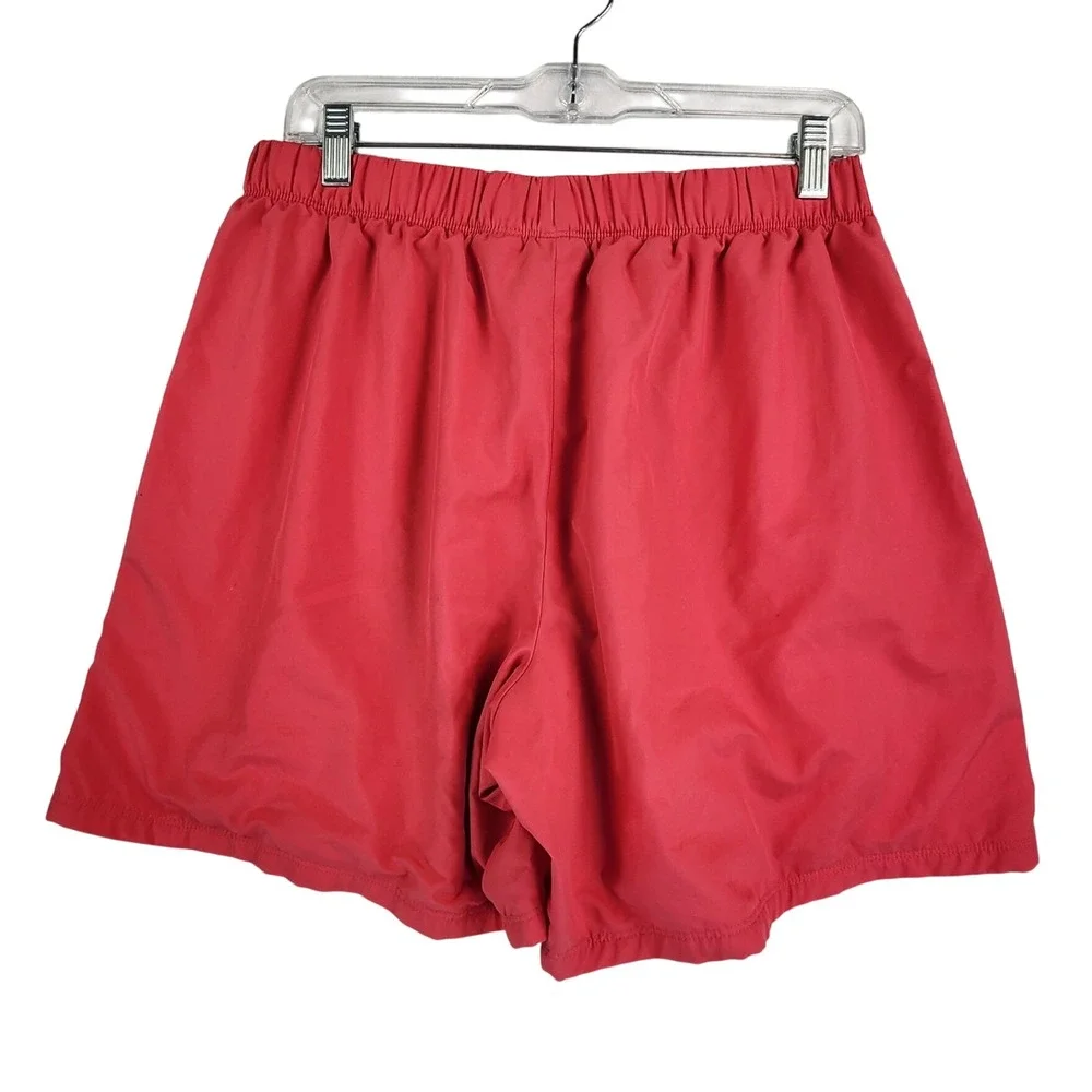 Nike Large L Red Performance Mesh Lined Athletic Running Shorts Gym Workout